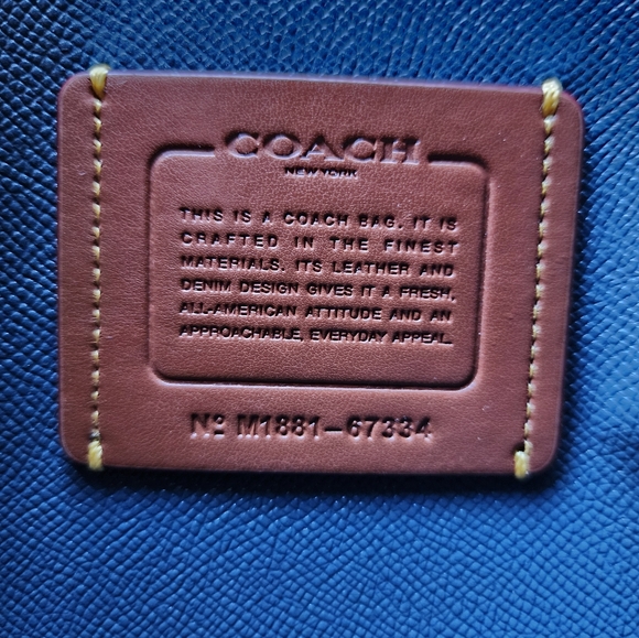 ✨️NWOT✨️ Coach Charlie Denim 2Way Carryall & Coach Dust Bag, 2018 - Picture 11 of 14